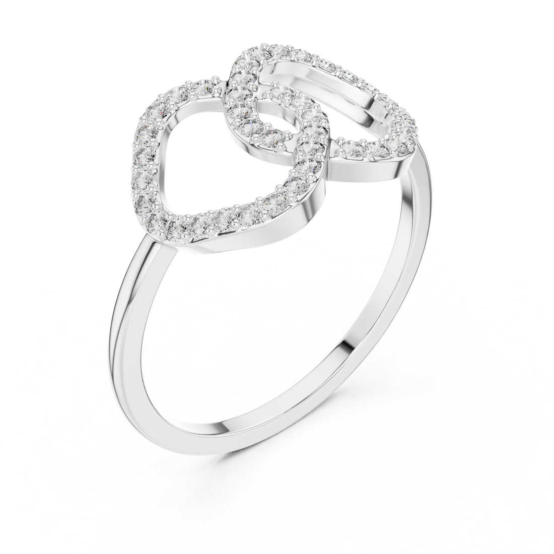 Horizontal Infinity Sign Diamond Ring