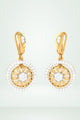 Openwork Halo Border Earring