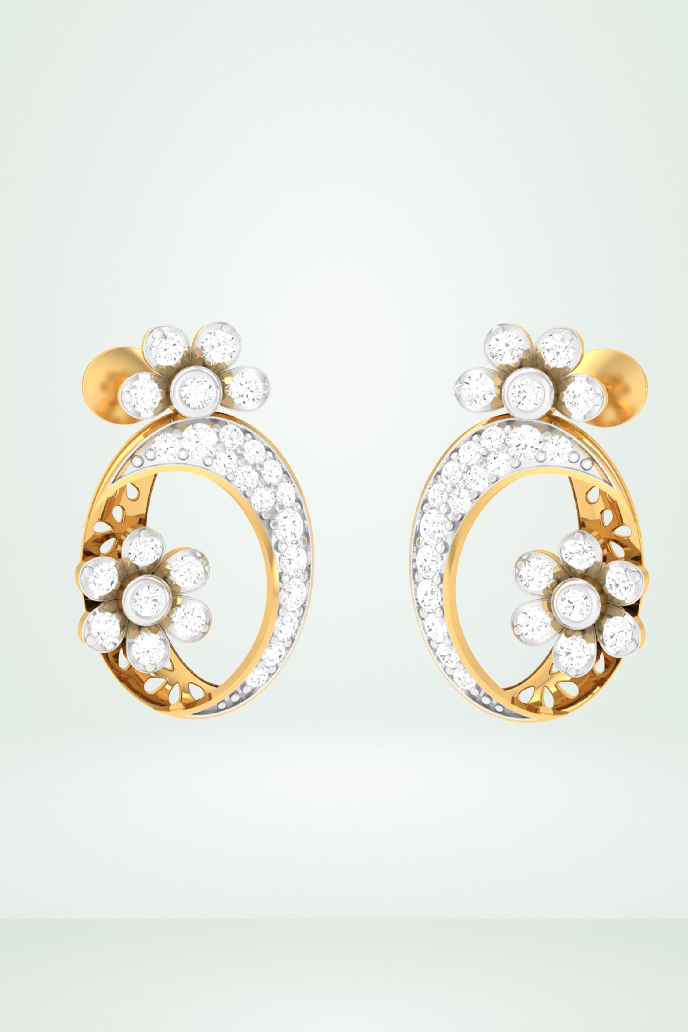 Riaagh Contemporary Halo Style Earring