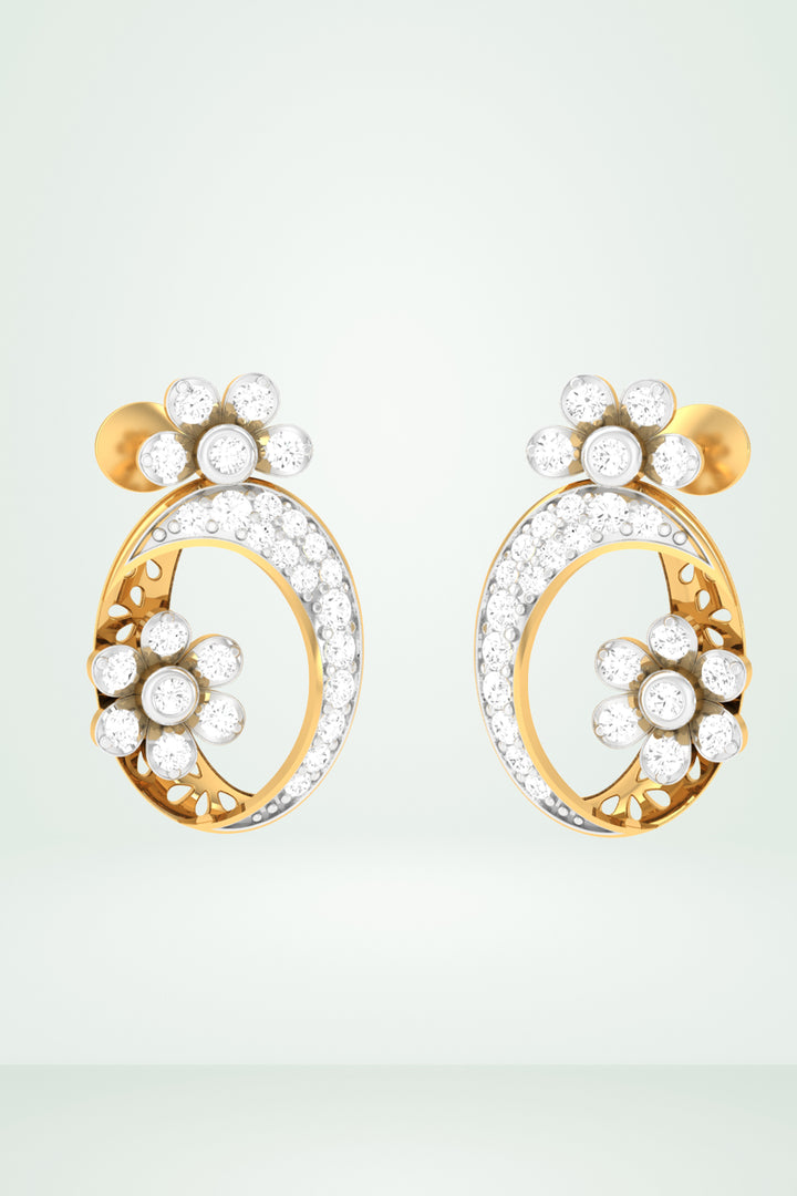 Riaagh Contemporary Halo Style Earring