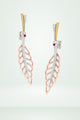 Leaf Shape Diamond Earring