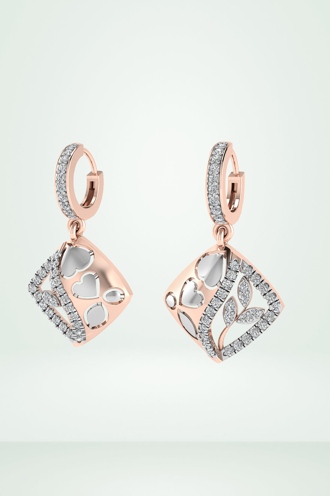 Luxury Gold Vermeil Jewellery Brand in India | Riaagh Rhombus Leaf Design Earring