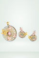 Nature Inspired Nest Circle Pendant Set