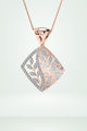 Rhombus Leaf Design Pendant