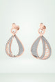 Layered Diamond Teardrop Earring
