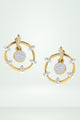 Gold Abstract Circle Earring