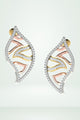 Ember Leaf Diamond Earring
