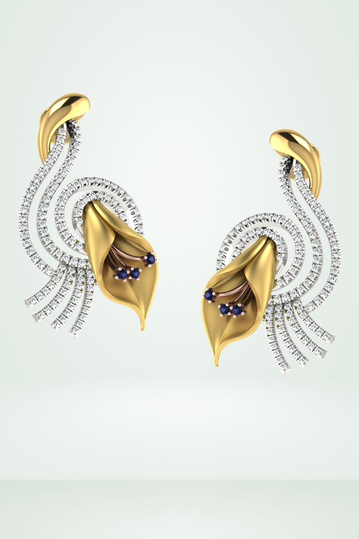 Riaagh Contemporary Diamond River Earring