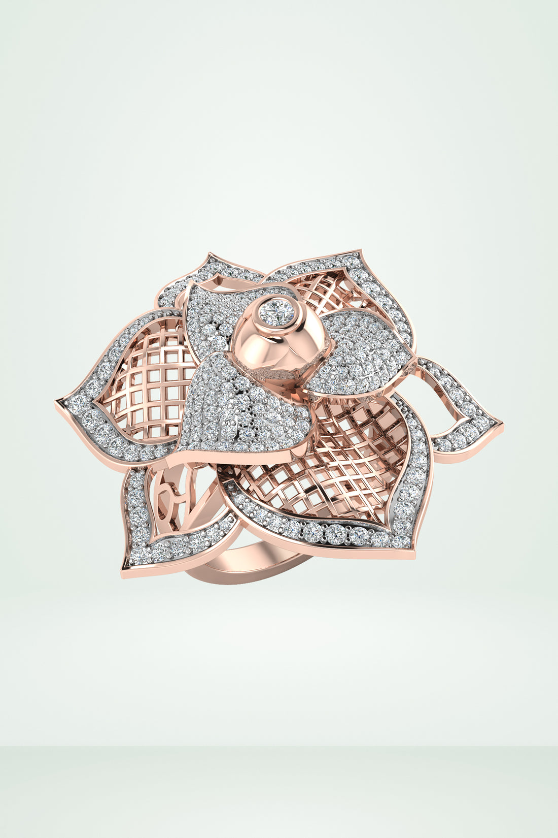 Flower Cocktail Diamond Ring