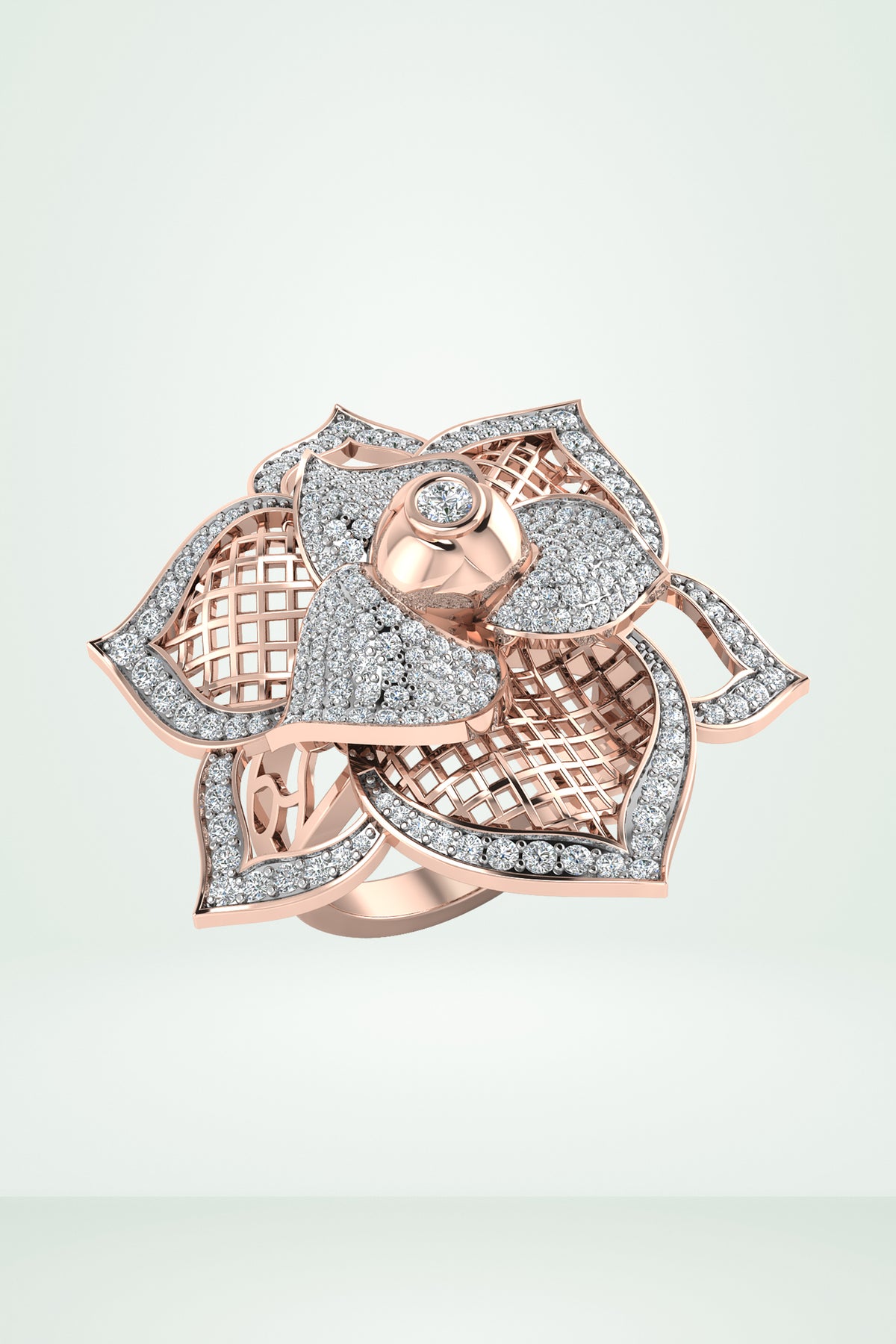 Flower Cocktail Diamond Ring
