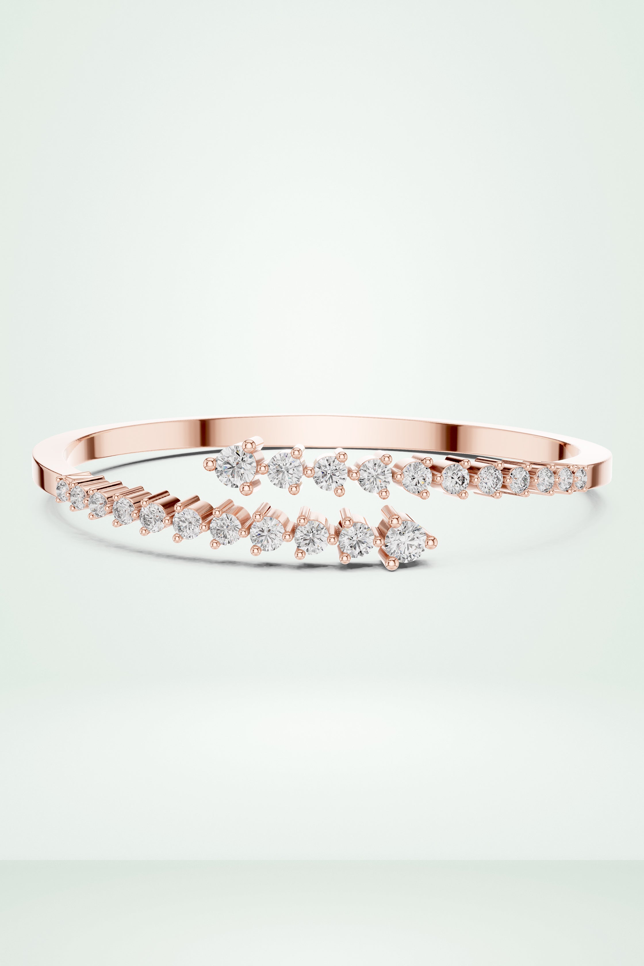 Bypass Cuff Diamond Bracelet