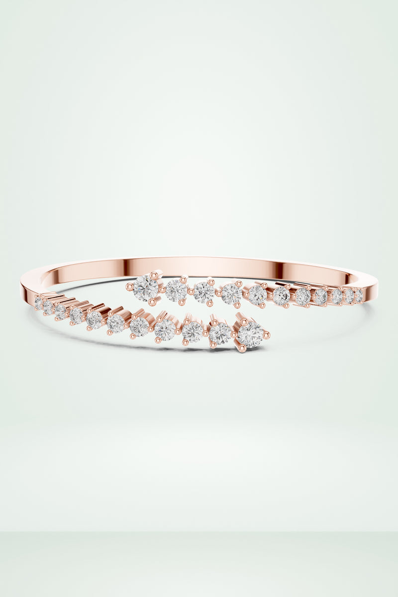 Bypass Cuff Diamond Bracelet
