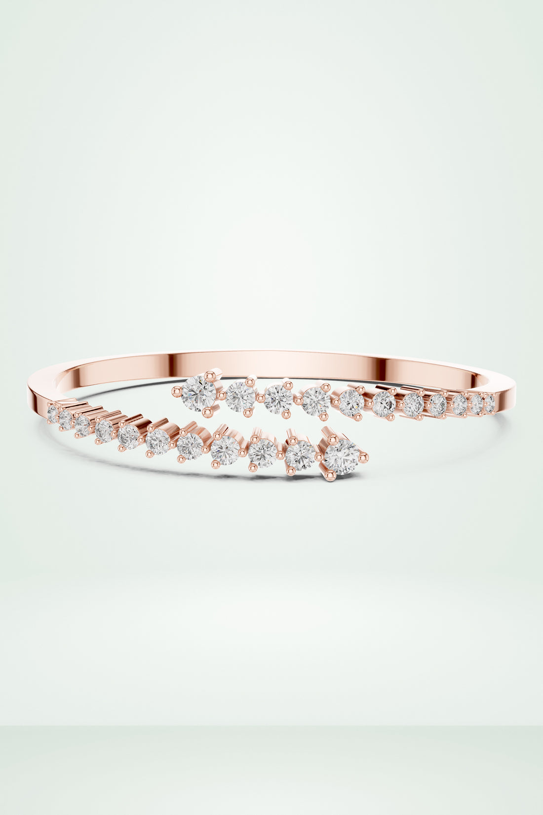 Riaagh Bypass Cuff Diamond Bracelet