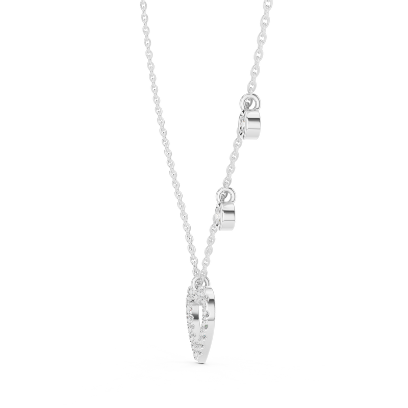 Romantic Heart Charm Layering Necklace