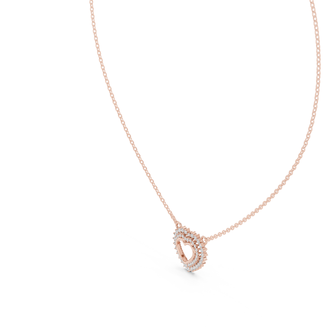 Romantic Diamond-Accent Heart Pendant