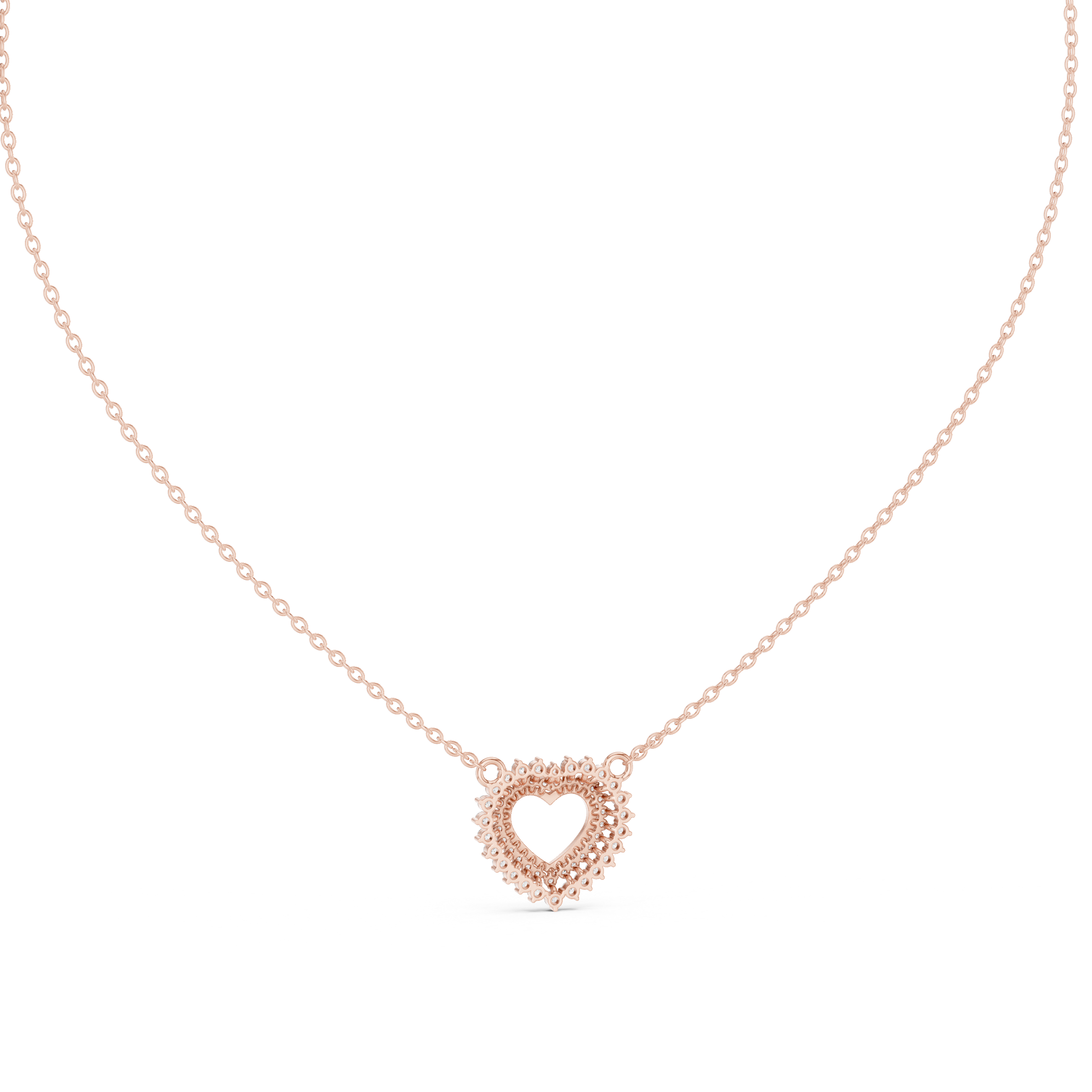 Romantic Diamond-Accent Heart Pendant