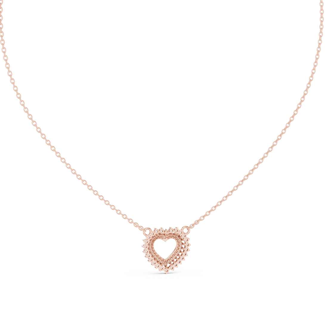 Romantic Diamond-Accent Heart Pendant