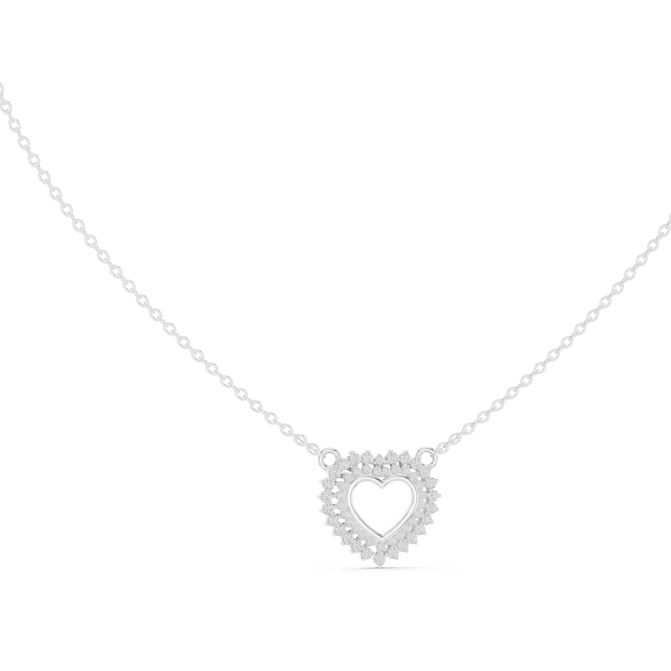 Romantic Diamond-Accent Heart Pendant