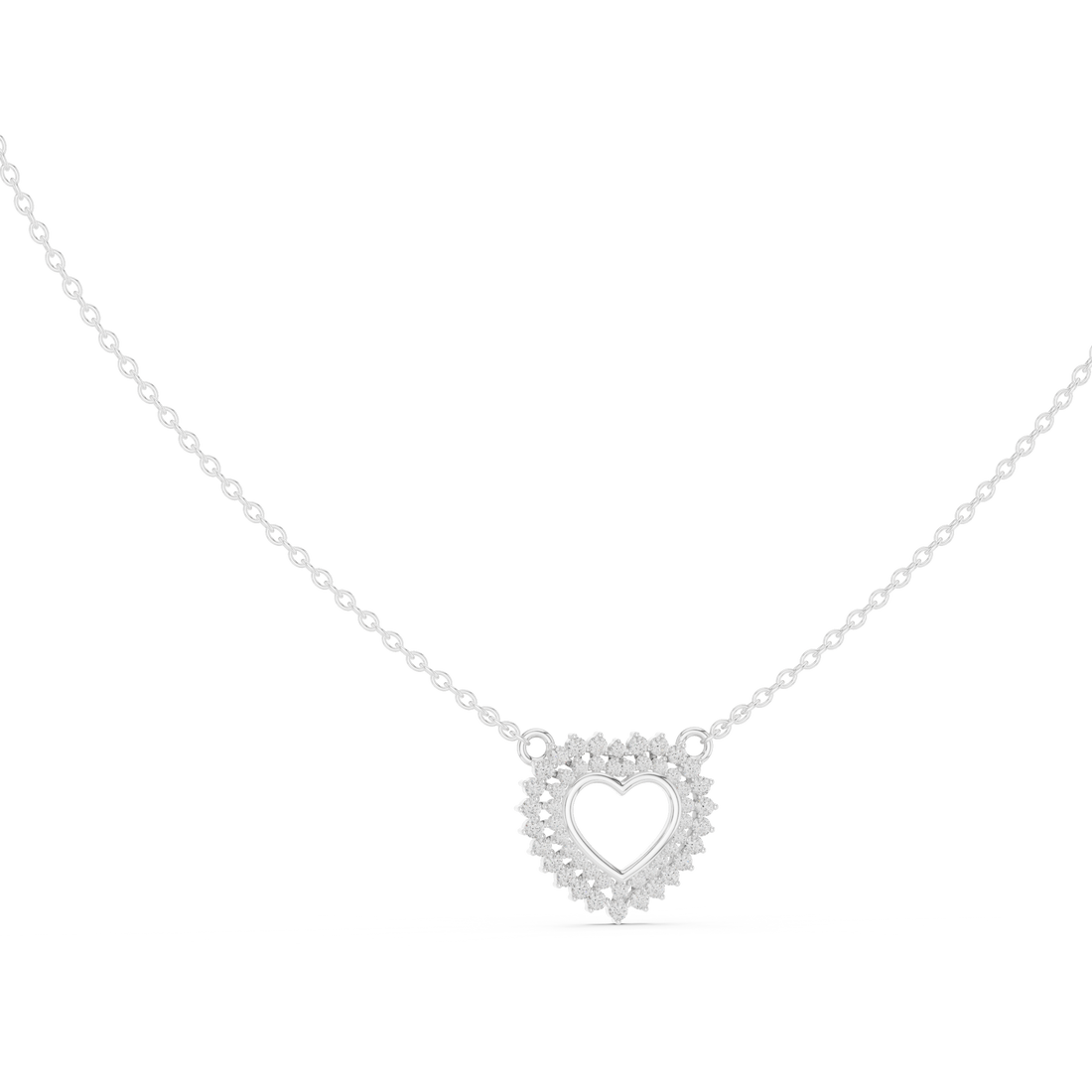 Romantic Diamond-Accent Heart Pendant