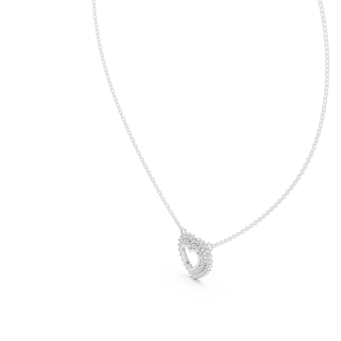 Romantic Diamond-Accent Heart Pendant