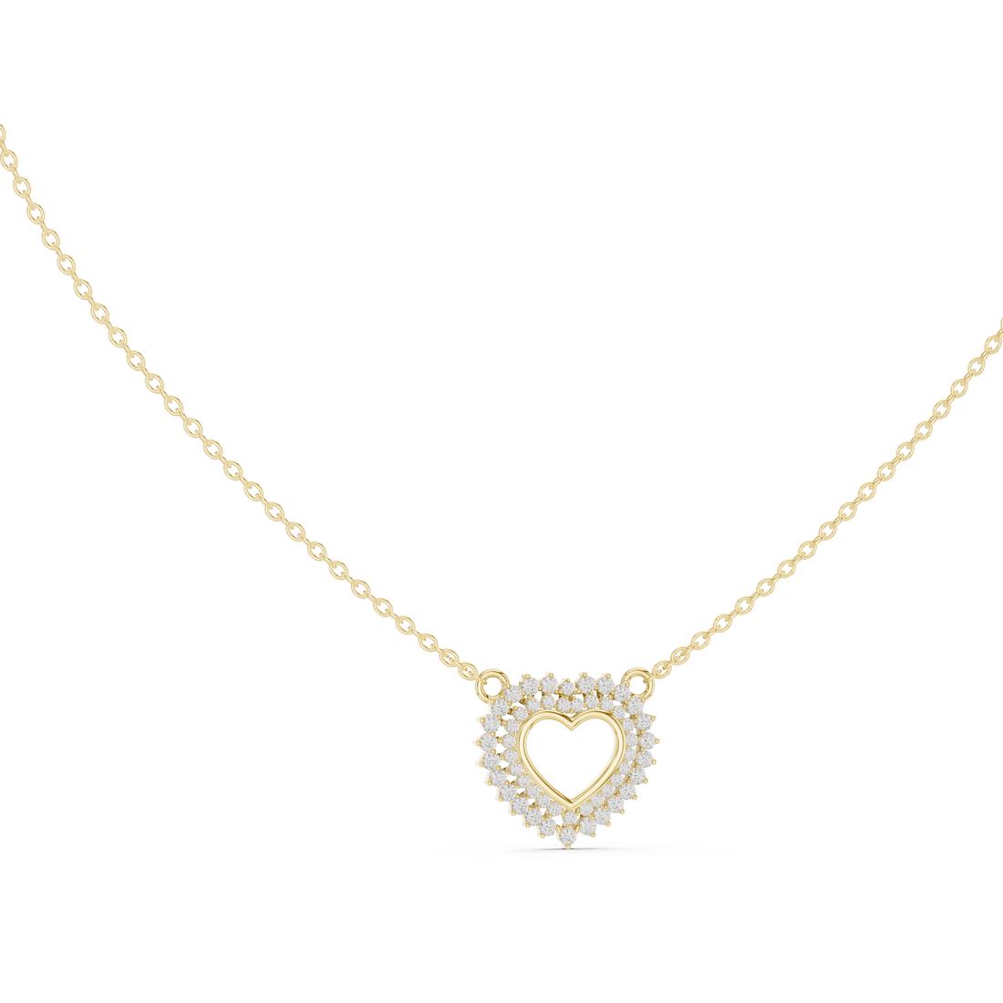 Romantic Diamond-Accent Heart Pendant