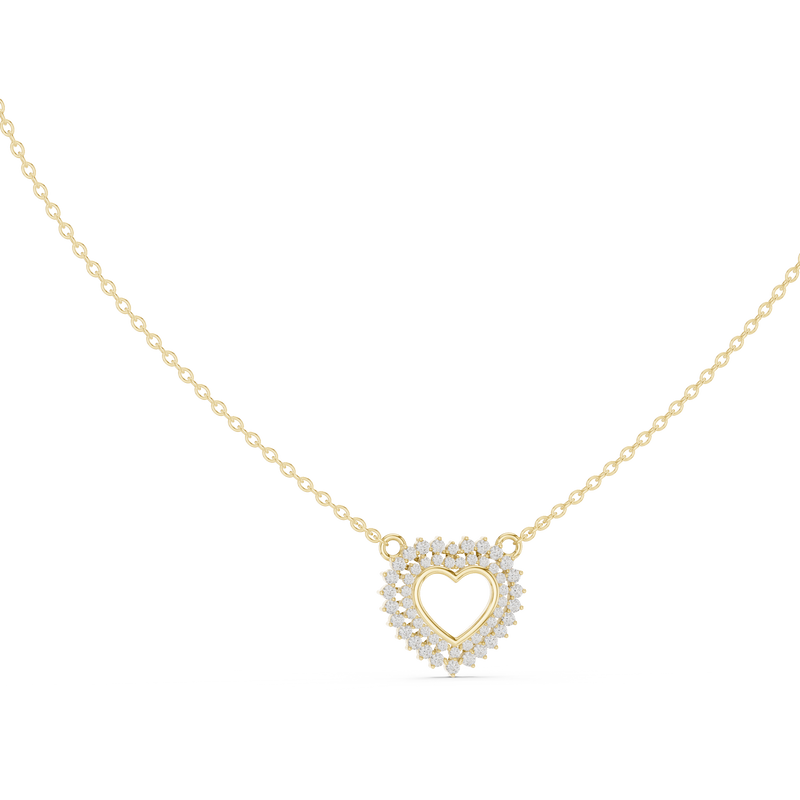 Romantic Diamond-Accent Heart Pendant