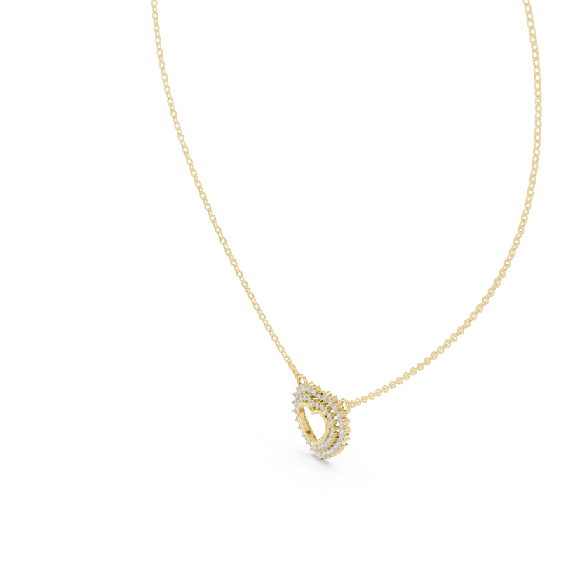 Romantic Diamond-Accent Heart Pendant