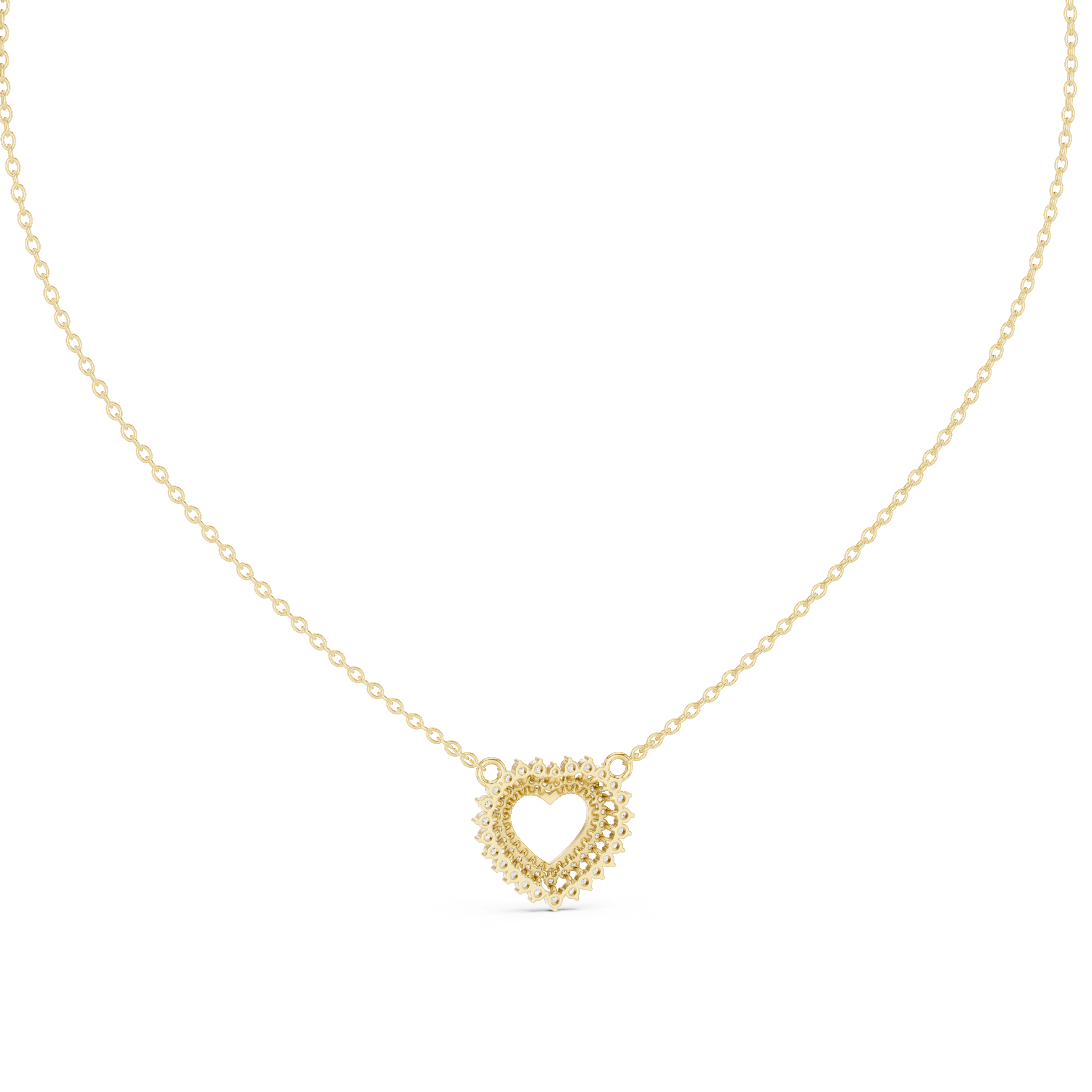 Romantic Diamond-Accent Heart Pendant
