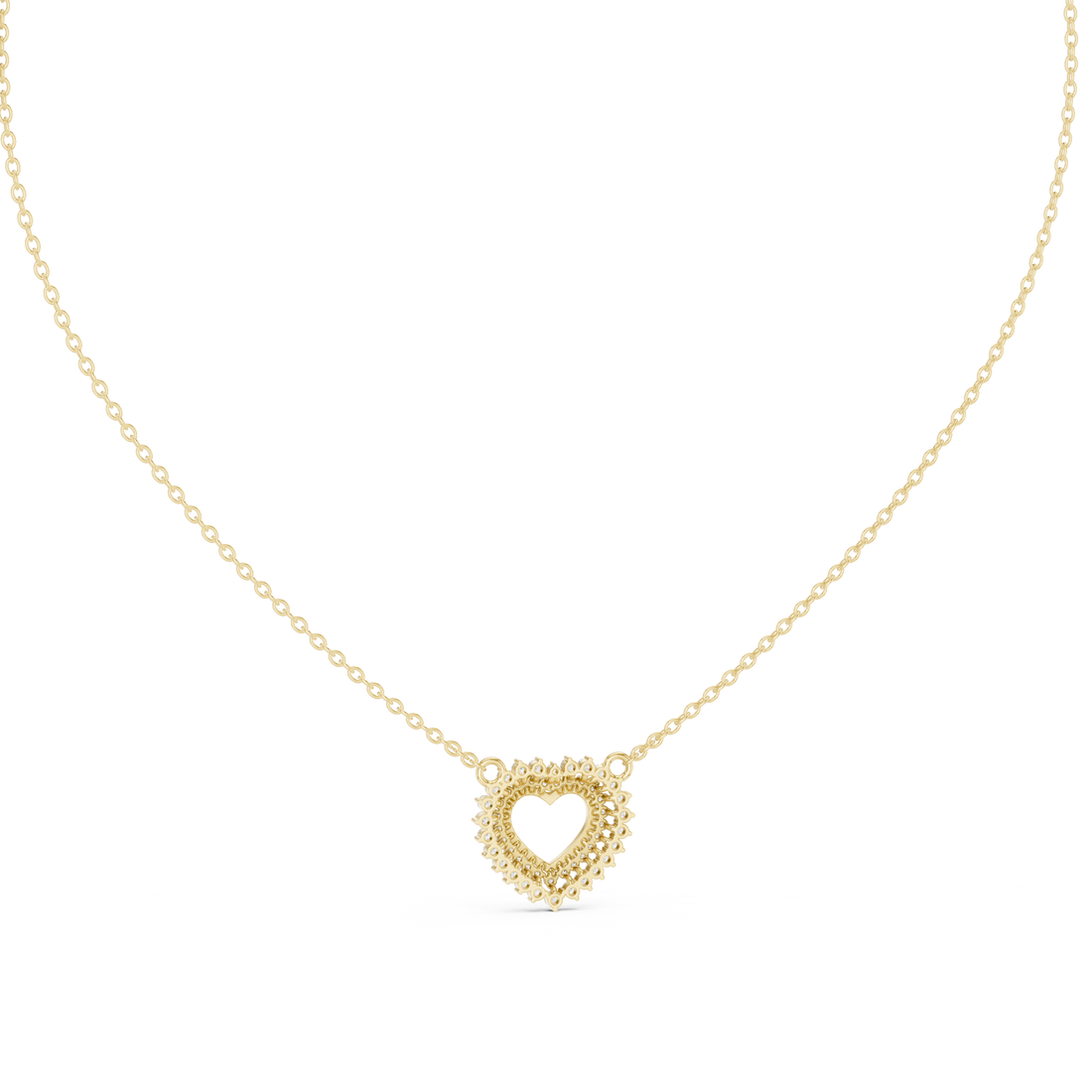 Romantic Diamond-Accent Heart Pendant