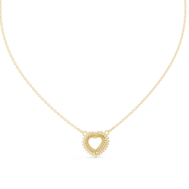 Romantic Diamond-Accent Heart Pendant