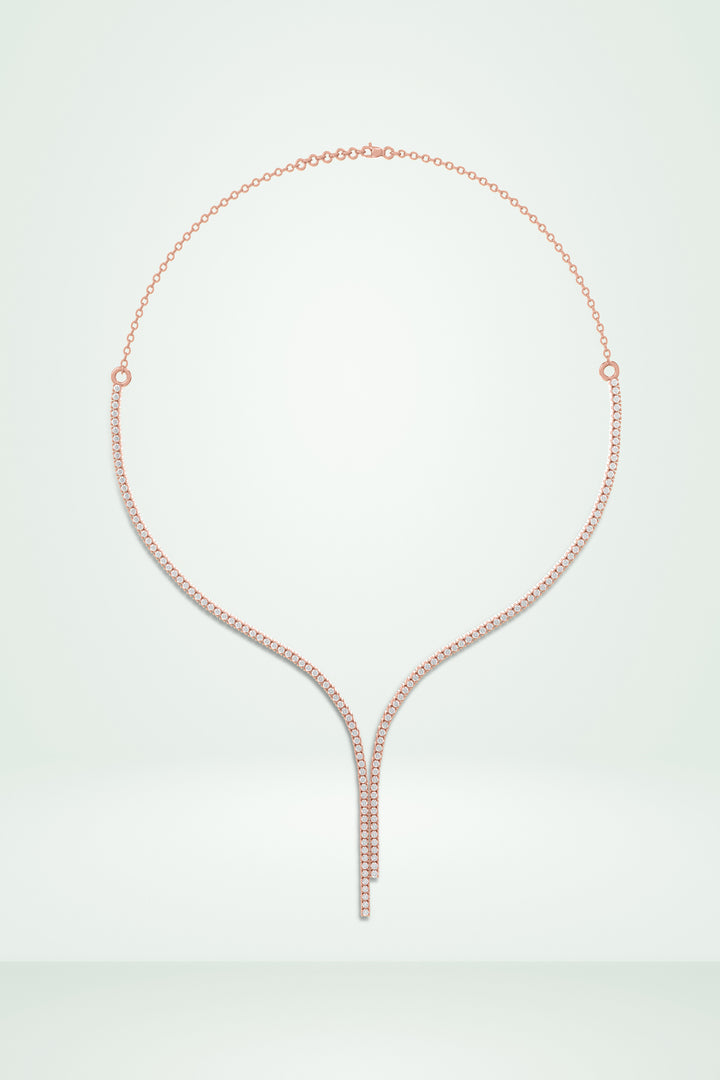 Lariat Drop Diamond Necklace