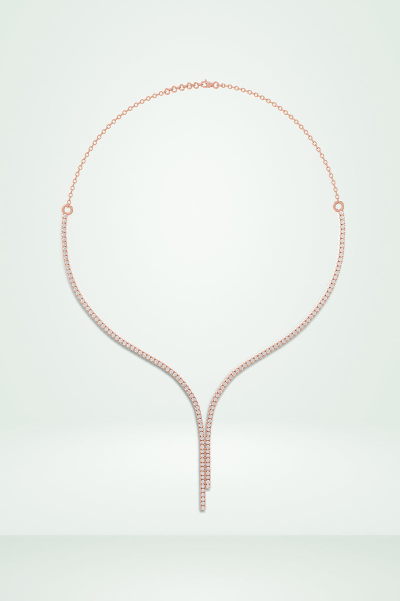 Lariat Drop Diamond Necklace

