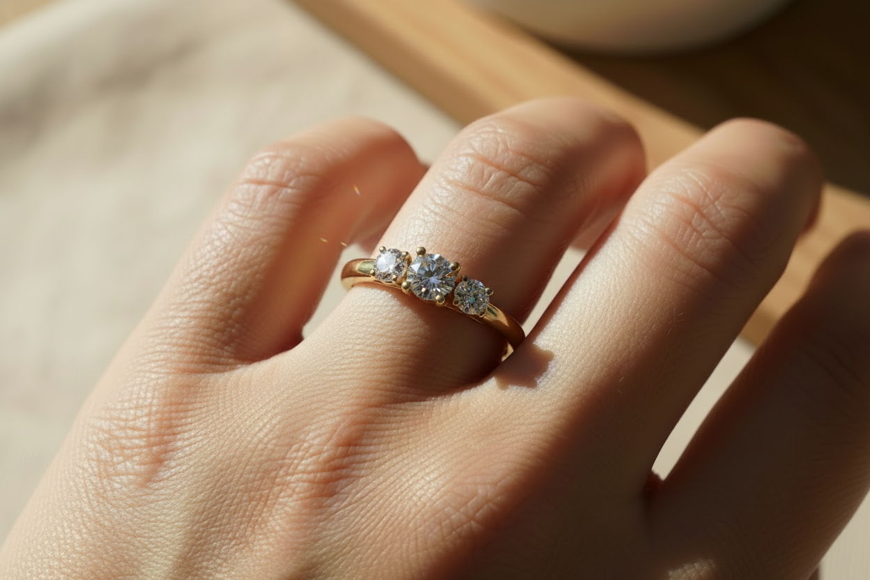 Everyday Three Diamond Ring