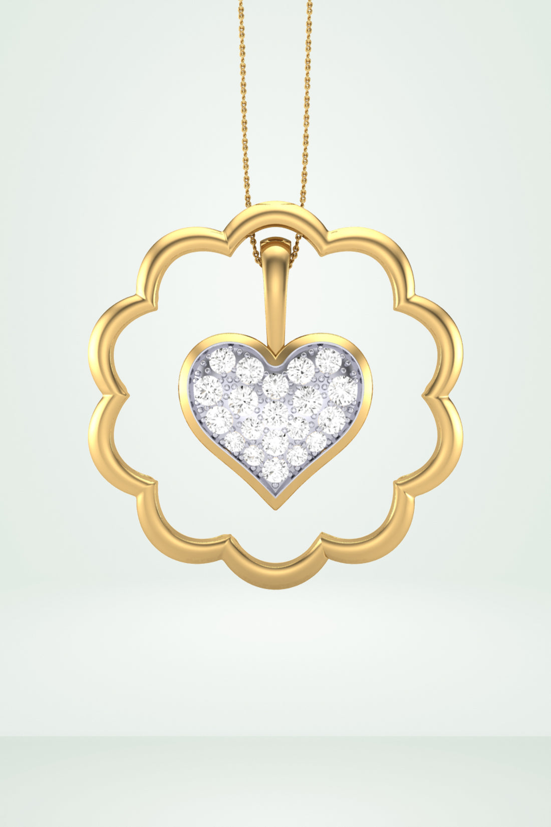 3 In 1 Heart Shape Pendant