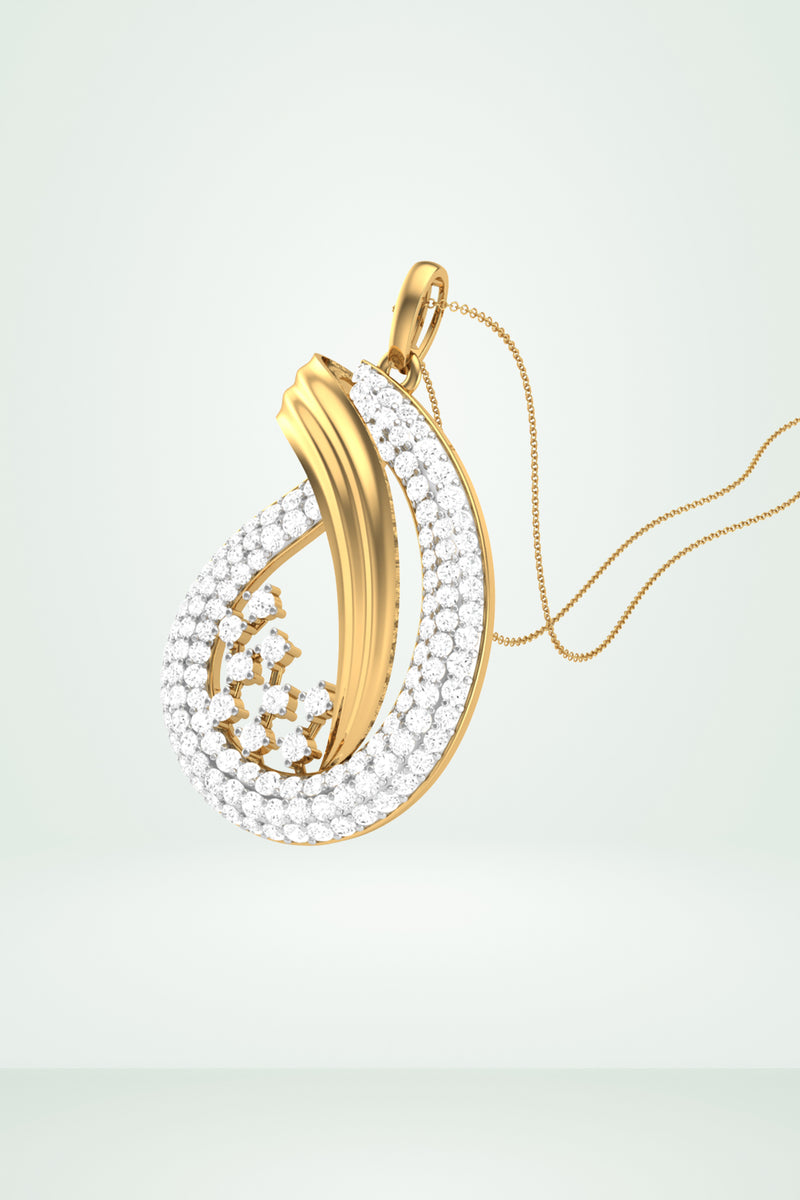 Swirl Drop Pendant