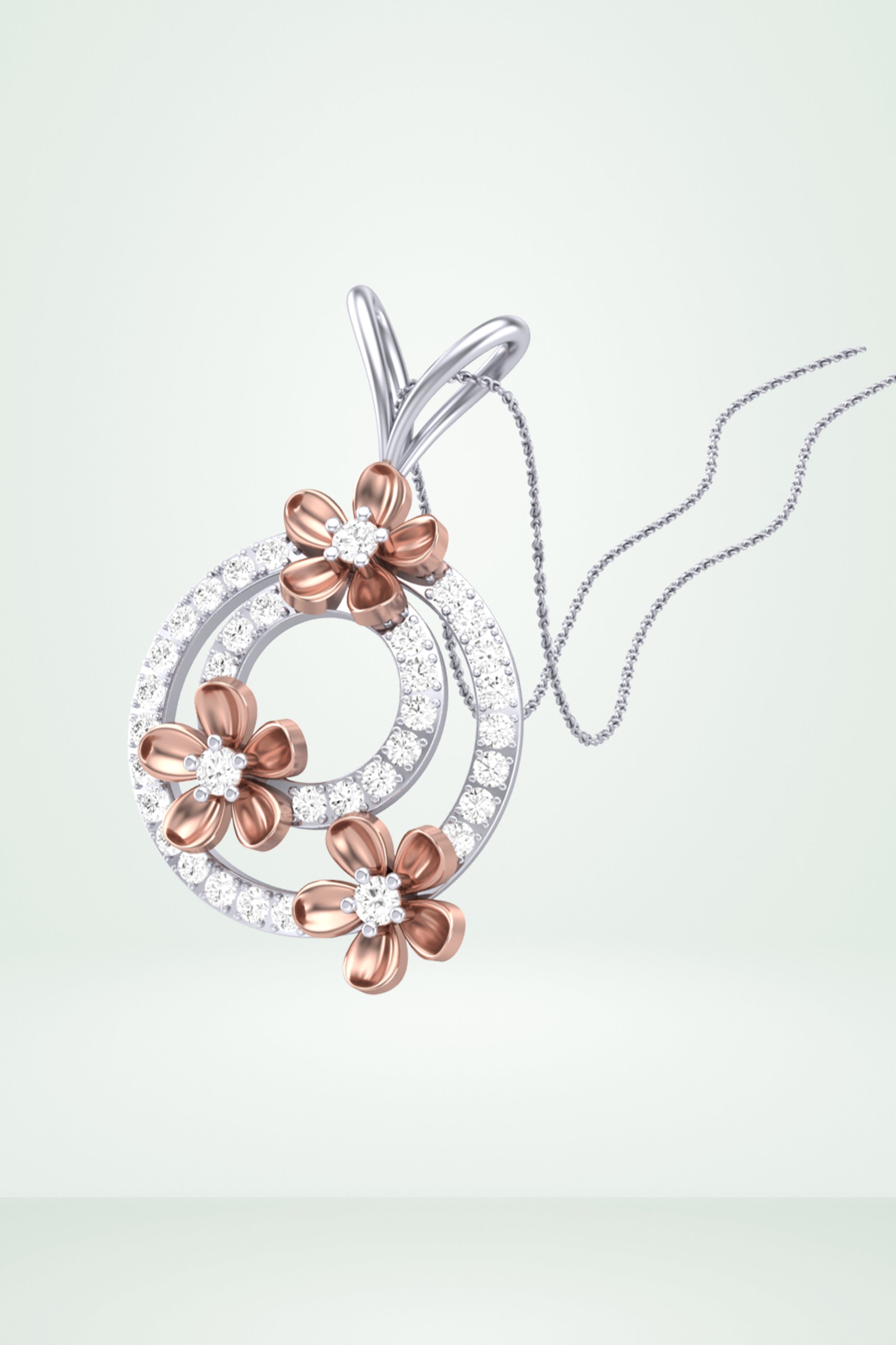 Floral Swirl Pendant