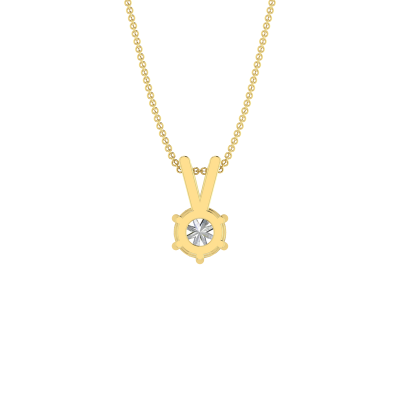 6 Prong 1ct. Round Solitaire Pendant