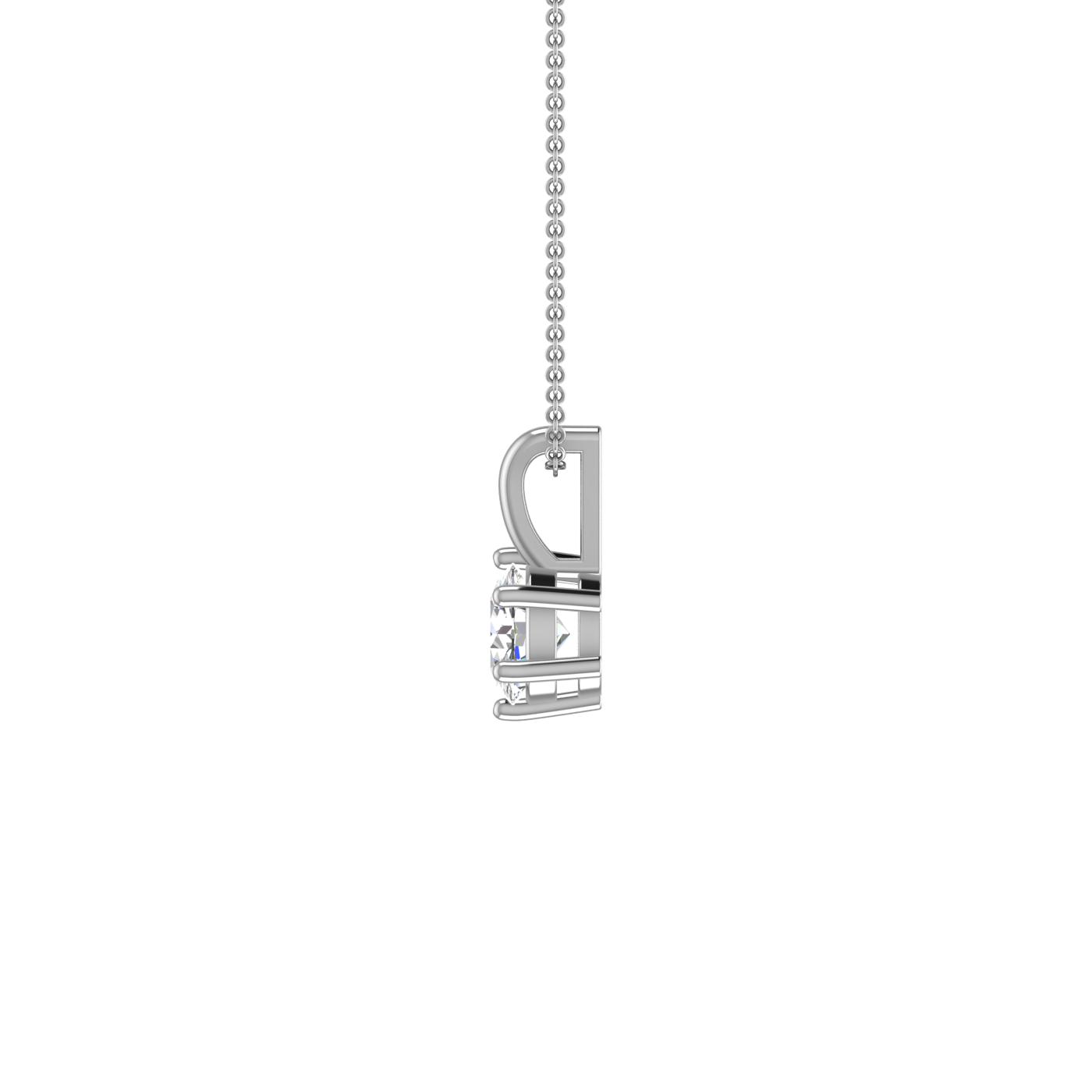 6 Prong 1ct. Round Solitaire Pendant