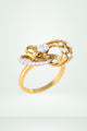 Swirl Design Diamond Ring 