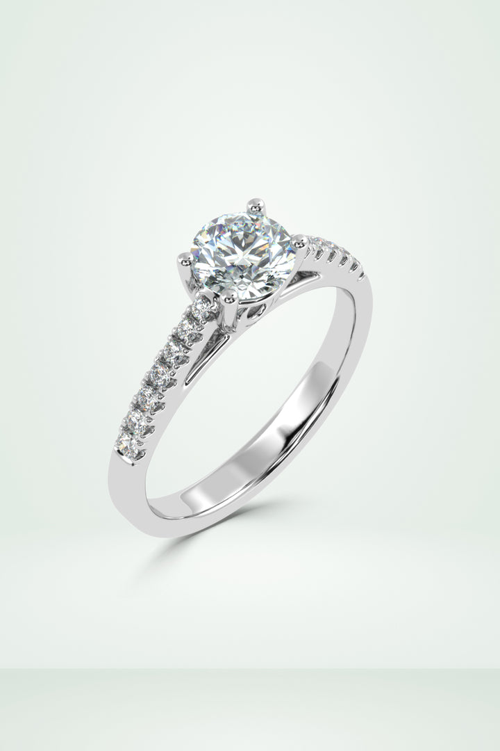 Riaagh Round Diamond Pave Ring
