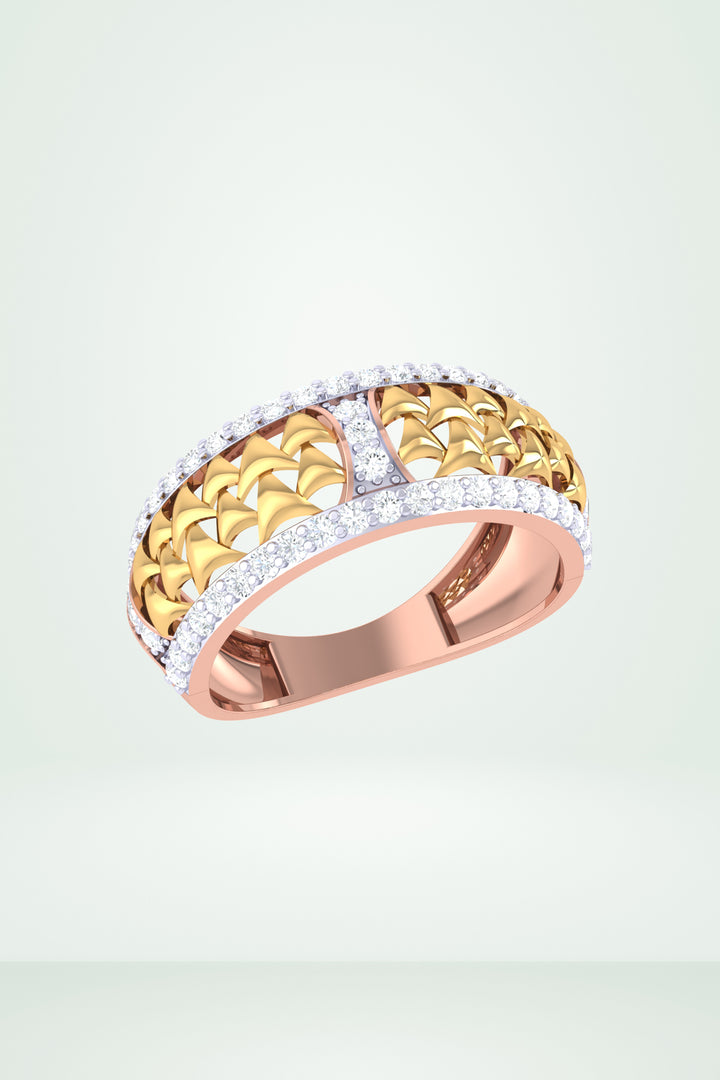 Riaagh gold Filigree Diamond Ring