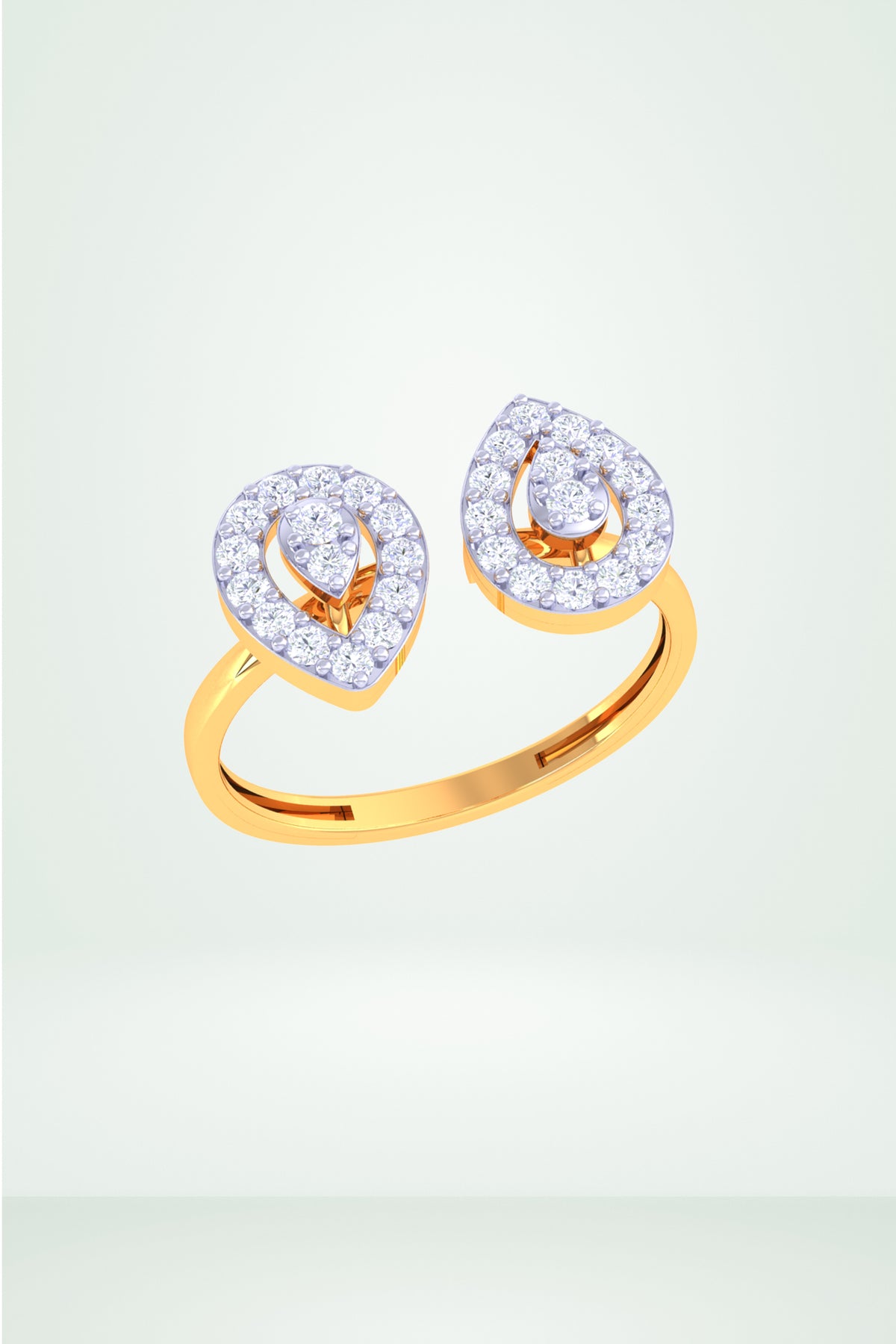 Teardrop Diamond Ring