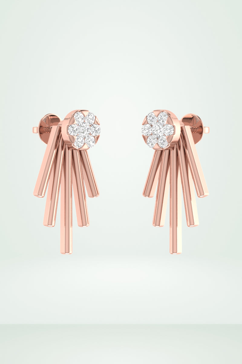 Fringe Diamond Earring
