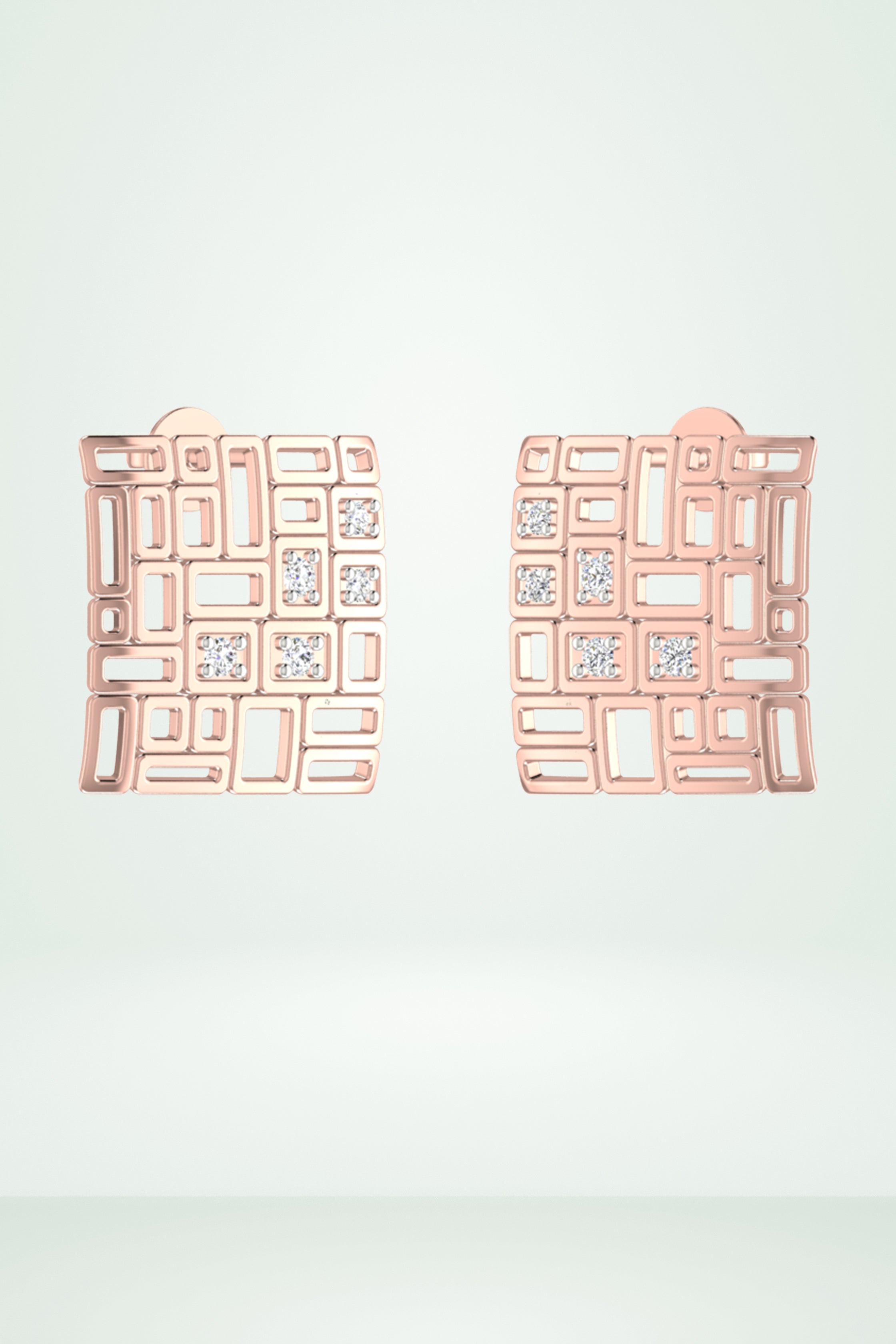 Riaagh Unique Square Design Earring