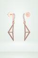 Triangular Shape Diamond Delegate Earring