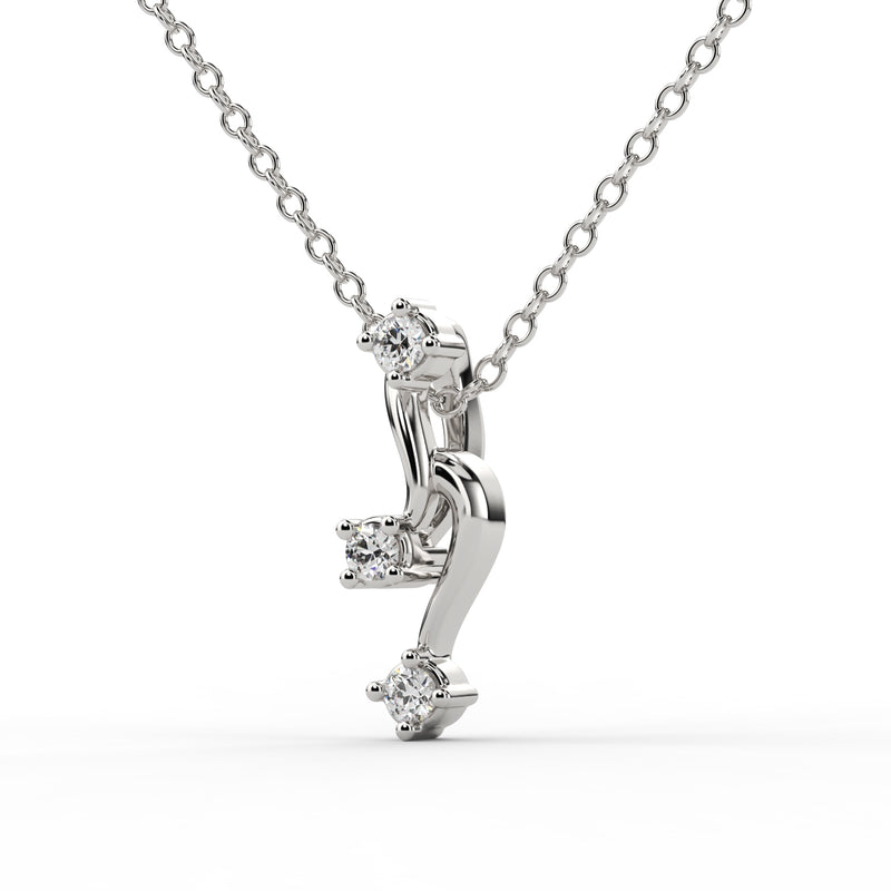 Trio Diamond Charm Pendant