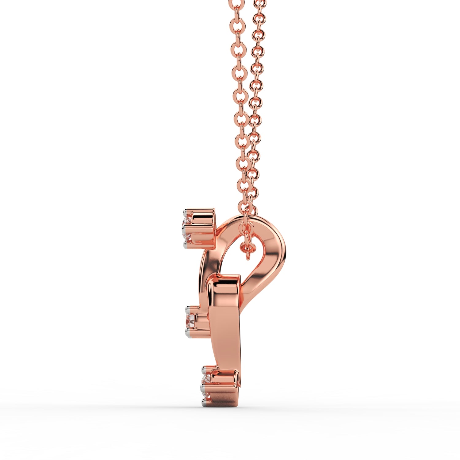 Riaagh stylish daily wear gold and diamond pendant