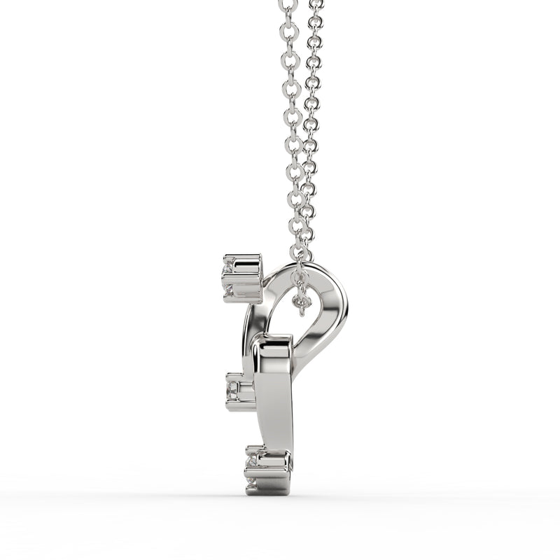 Trio Diamond Charm Pendant
