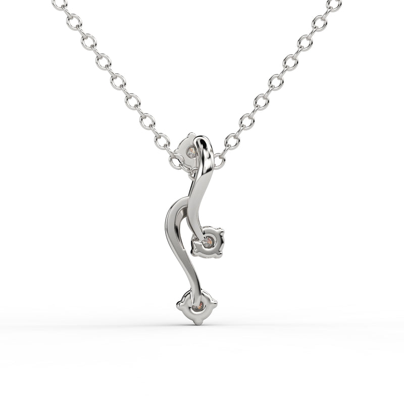 Trio Diamond Charm Pendant