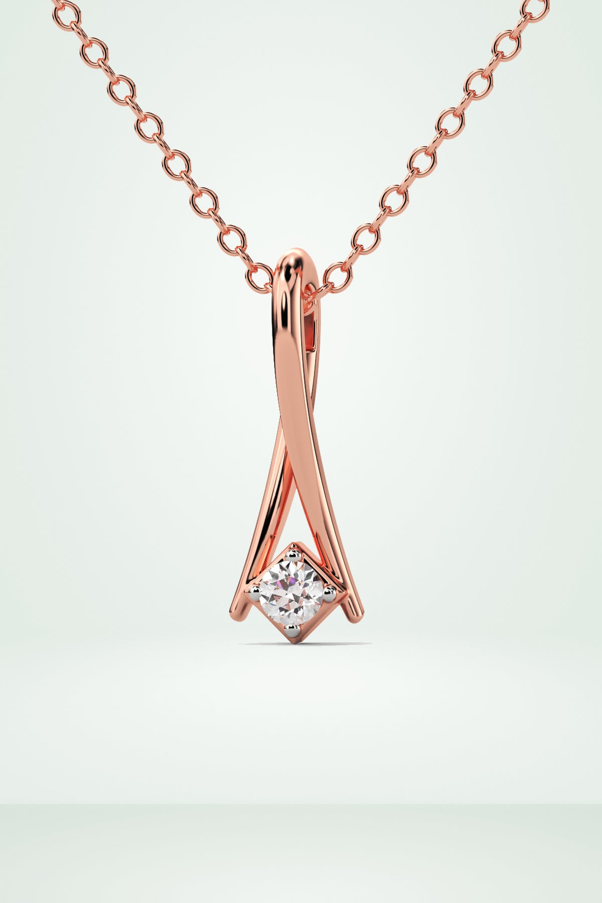 Delicate Classic Solitaire Pendant